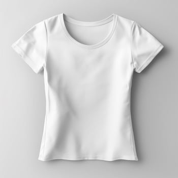 AI generated blank white t-shirt mockup design, AI generated. photo