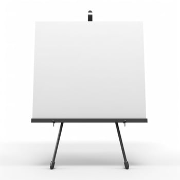 AI generated blank whiteboard on the wall. Generative AI photo