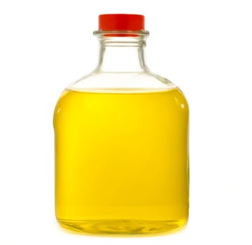 AI generated Vegetable cooking oil  isolated on white background photo