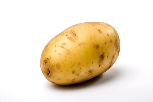 AI generated Potato isolated on white background. AI Generated photo