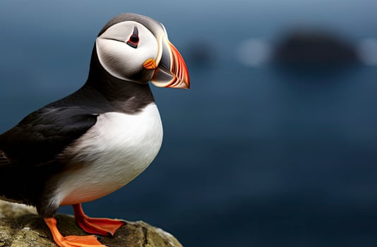 AI generated Atlantic Puffin Bird. AI Generated photo