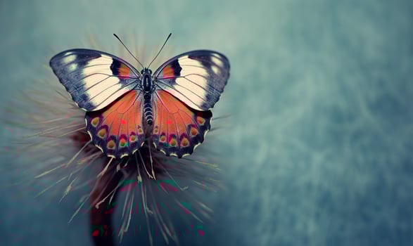 AI generated Freedom Macro photography. AI Generated photo