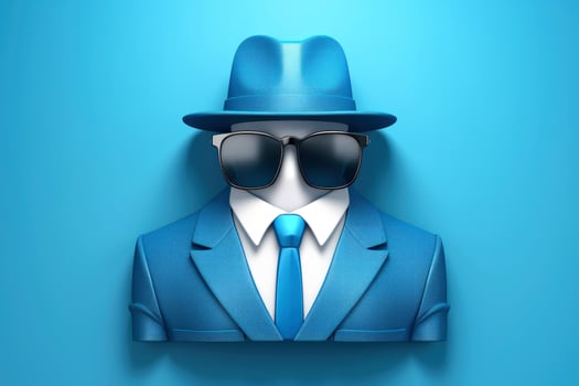 AI generated Abstract 3d human character, happy new year concept, Generative AI photo