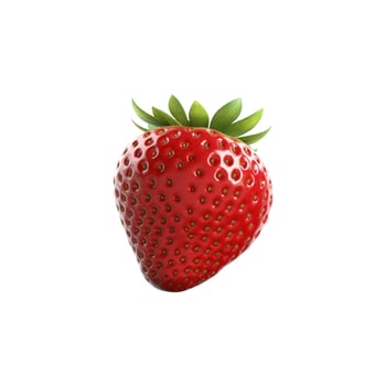 AI generated Graphic 3D Representation of Luscious Strawberries, Isolated for Creative Culinary Concepts photo