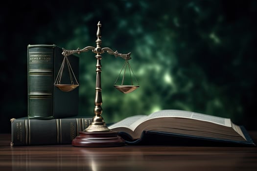AI generated law legal system justice photo