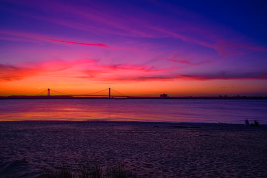Sunset by the Bridge photo