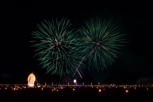 Firework at night time photo
