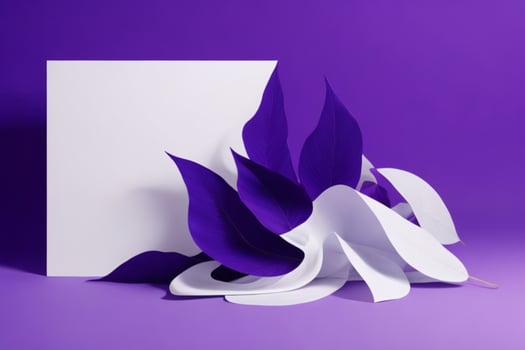 AI generated Premium podium for Presentation of the product with leaves. Pro Photo