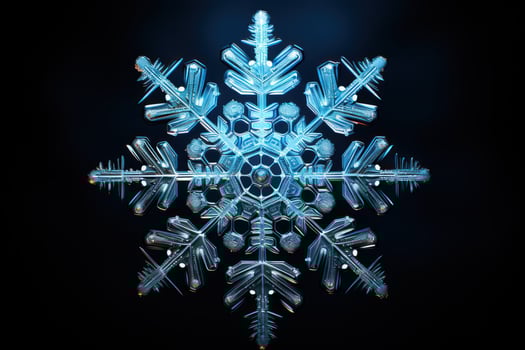 AI generated Snowflakes - Generative AI photo
