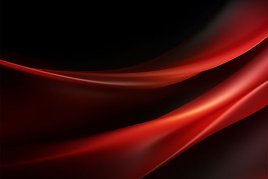 AI generated Abstract allure Red light on black background with spacious copy photo