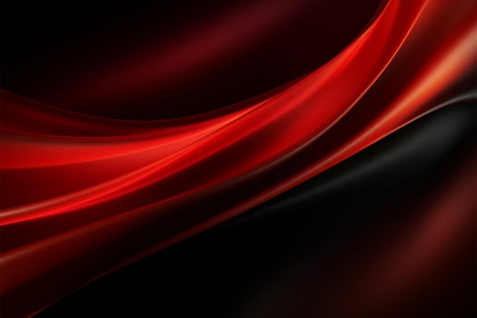 AI generated Abstract allure Red light on black background with spacious copy photo