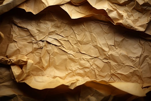 AI generated Parchment tales Close up of crinkled parchment with sepia toned streaks photo