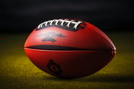 AI generated Field dynamics American football representing the essence of team sports photo
