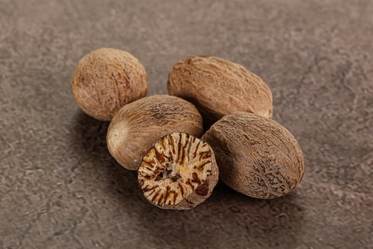Aroma seasoning Nutmeg for cooking photo