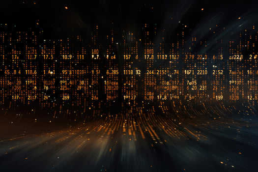 AI generated Binary Realistic tech colorful background modern devices. Ai generated photo