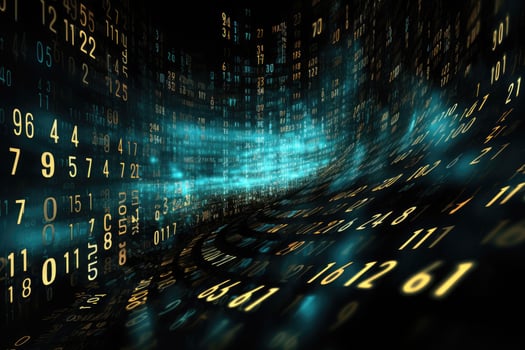 AI generated Binary Realistic tech colorful background modern devices. Ai generated photo