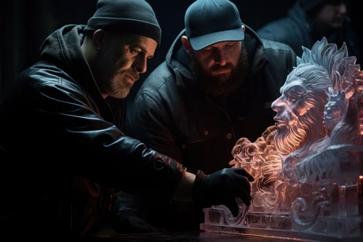 AI generated Ice Sculpture Artists - Generative AI photo