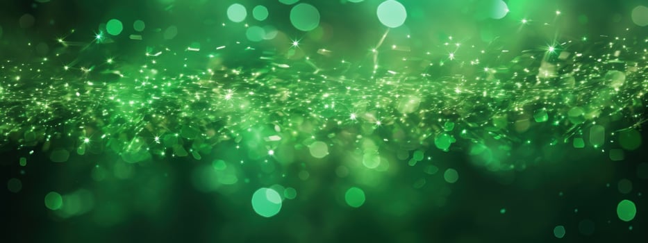 AI generated green blurries background photo