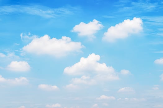 Blue sky with cloud background photo