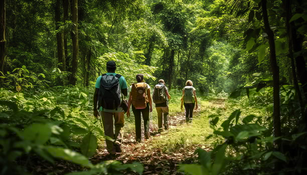 AI generated Engaging in Eco Tourism for a Greener Tomorrow photo