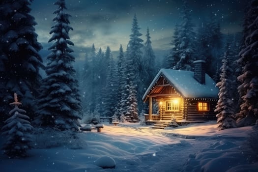 AI generated Christmas background free photo