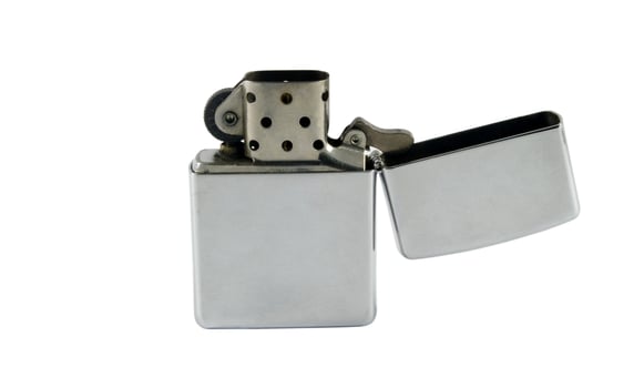metal lighter on white photo