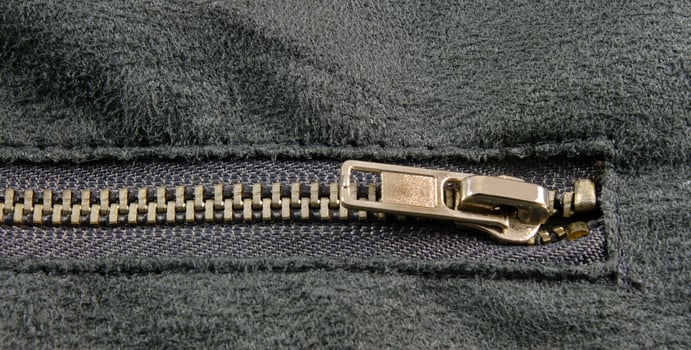 clothes zipper closeup photo