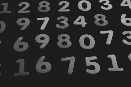 Background or texture of numbers. Finance data concept. Mathematic. Banking or currency. Business and economic growth. photo
