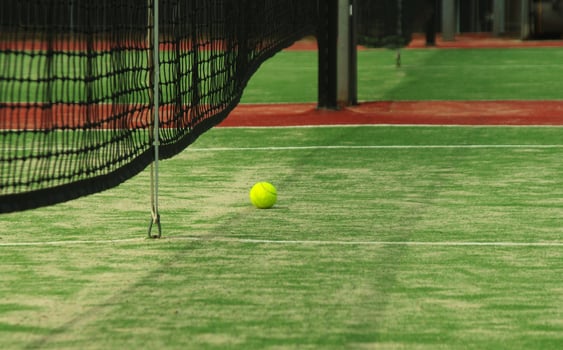 tennis court closeup photo