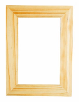 picture frame on white photo