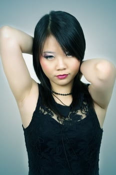 Cute Asian girl photo