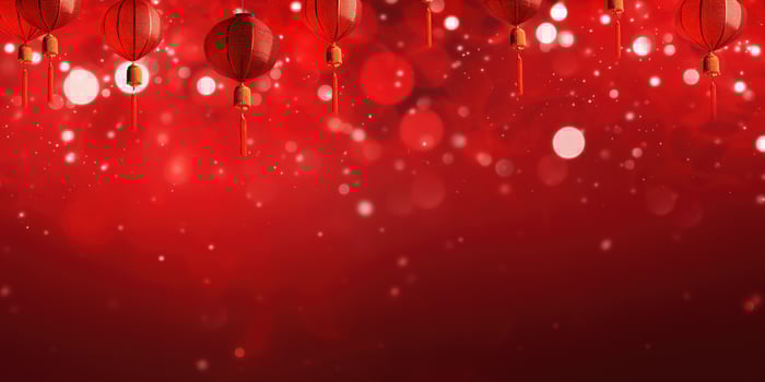 AI generated Banner for Happy new year. Chinese new year. AI Generative photo
