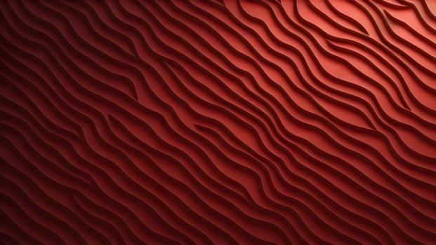 AI generated Red abstract background with waves. generative ai photo