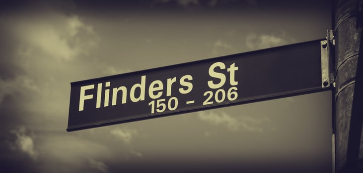 Flinders street Melbourne Australia photo