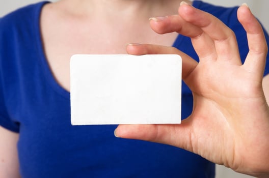 hands with card photo