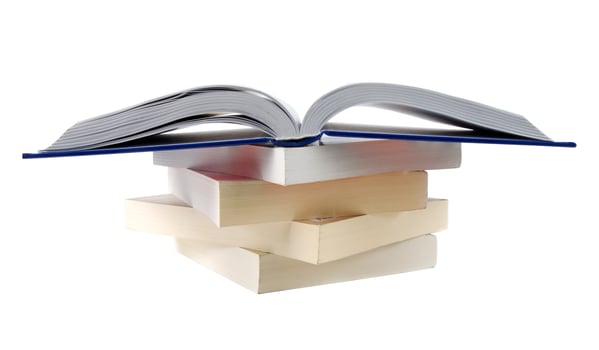 the books closeup photo