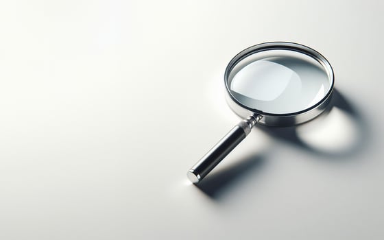 Magnifying glass placed on a flat background magnifying glass equipment photo