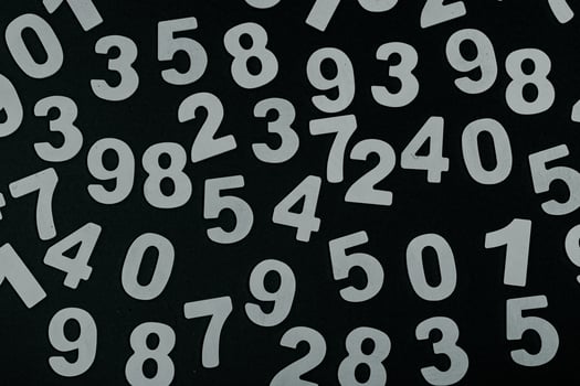 Background or texture of numbers. Finance data concept. Mathematic. Banking or currency. Business and economic growth. photo