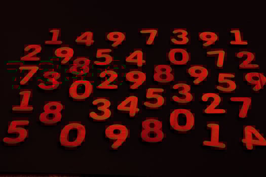 Background or texture of numbers. Finance data concept. Mathematic. Banking or currency. Business and economic growth. photo