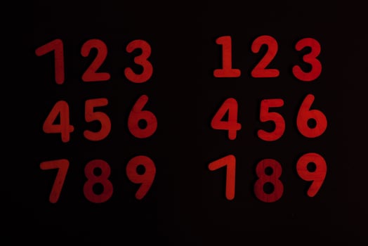 Background or texture of numbers. Finance data concept. Mathematic. Banking or currency. Business and economic growth. photo