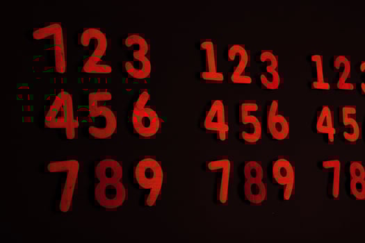 Background or texture of numbers. Finance data concept. Mathematic. Banking or currency. Business and economic growth. photo