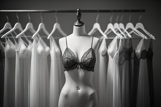 AI generated Sensual lingerie on a mannequin. ai generative photo