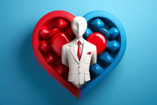 AI generated Abstract 3d human character health care concept,psychotherapy,doctor,disease treatment, Generative AI photo