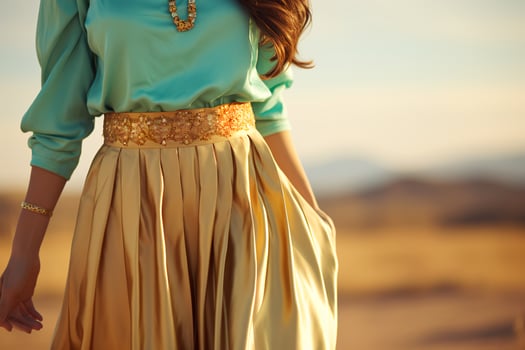 AI generated Trendsetting Royalty Woman's Elegant and Modern Outfit photo