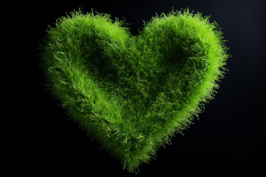 AI generated Resilient Heart grass. Generate Ai photo