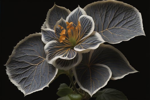 AI generated Close up of a blooming colorful flowers in springtime. Close-up. ai generative photo