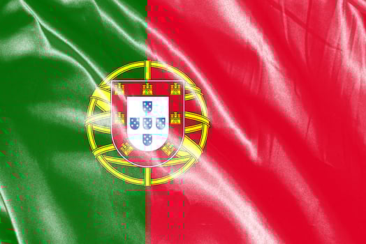 Flag painted on the silk background photo