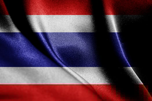 Abstract smooth silk background with the country flag photo