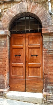 Old vintage doors in Italy photo