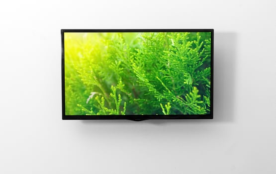 TV monitor on the wall photo